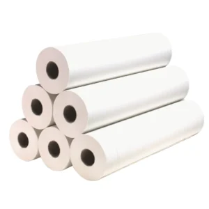 drap d'examen blanc lisse 50x38cm 12 rouleaux